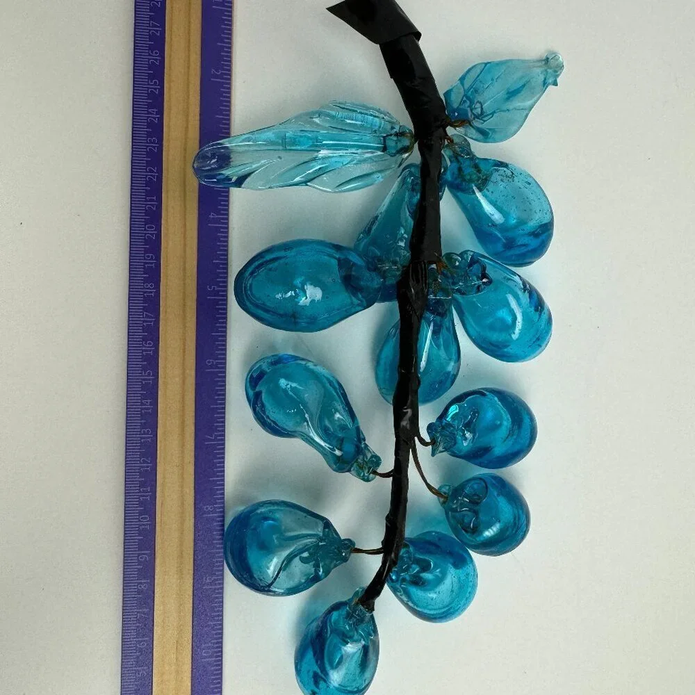 RARE Vintage ART Blue Glass 